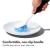 OXO Good Grips Dish Brush, Nylon Bristles with Built-in Scraper, Safe for Non-Stick Cookware, Non-Slip Handle, Dishwasher Safe view 2