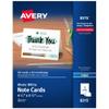 Avery Printable Note Cards with Envelopes, 4.25" x 5.5", Matte White, Inkjet Printer Compatible, 60 Blank Cards Total, Great for Product Branding, Marketing, and More (8315) view 1