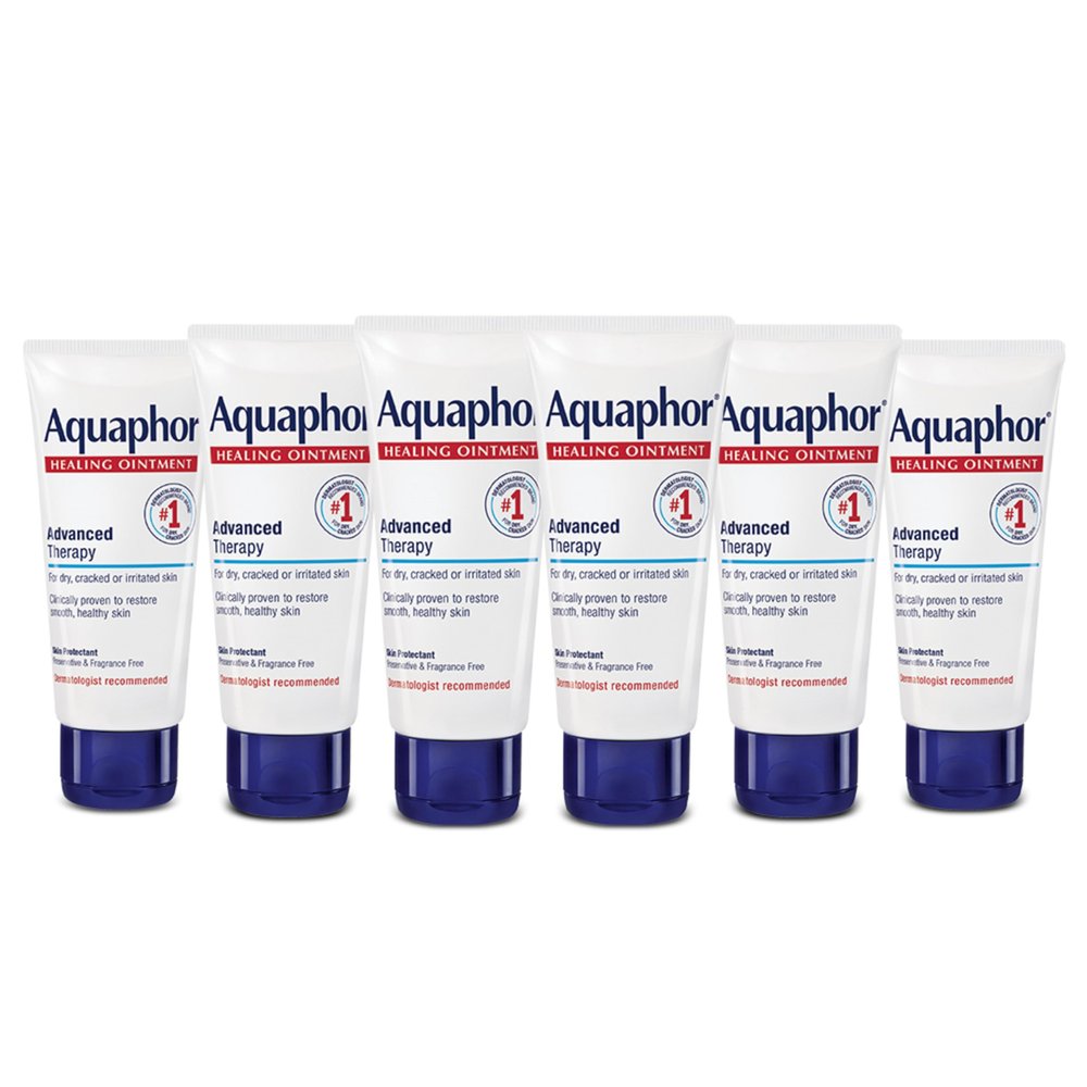 Aquaphor Healing Ointment for Dry and Cracked Skin, 1.75 oz Tube (Pack of 6)