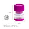 EZY DOSE Crushes Pills, Vitamins, Tablets, Storage Compartment, Removable Drinking Cup, Portable Design, Designed for Travel, Color May Vary, BPA Free view 3