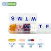 EZY DOSE Weekly (7-Day) Pill Organizer, Vitamin Case and Medicine Box, Clear Lids, 2X-Large view 2