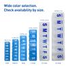 EZY DOSE Weekly (7-Day) Pill Organizer, Vitamin Case and Medicine Box, Clear Lids, 2X-Large view 4