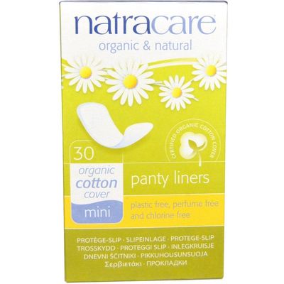 Natracare Organic Cotton Natural Panty Liners Breathable 18 Ct