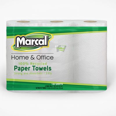 Marcal(R) Select-A-Size Maxi Roll Towels, 140 Sheets (Pack of 6),White