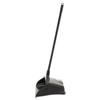 Rubbermaid Commercial Products Dustpan with Long Handle Plastic Black Compatible with Any Broom for Lobby/Restaurant/Office/Home/Dog Pooper Scooper 12.50" Wide view 3