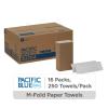 Pacific Blue Basic Multifold Paper Towels by GP PRO (Georgia-Pacific), White, 20204, 250 Towels Per Pack, 16 Packs Per Case, (Case of 16 Packs, 250 per Pack) view 2