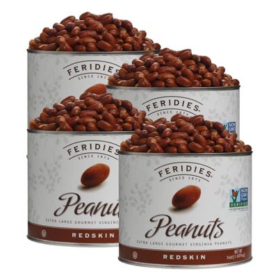 4 Pack, 36oz Can Redskin Virginia Peanuts