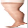 Activa Ultra Sheer 9-12 mmHg Thigh High with Lace Top, Suntan, Size D view 1