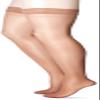 Activa Ultra Sheer 9-12 mmHg Thigh High with Lace Top, Suntan, Size D view 2