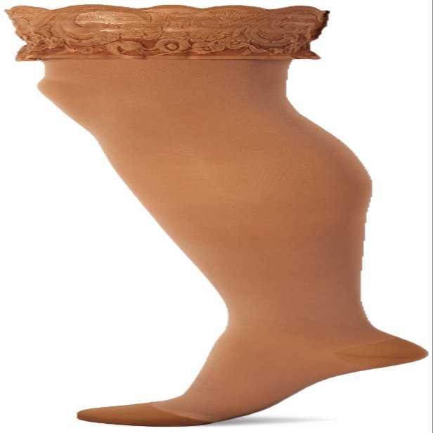 Activa 20-30 mmHg Soft Fit Thigh High with Lace Top Socks, Barely Beige, Queen Size