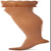 Activa 20-30 mmHg Soft Fit Thigh High with Lace Top Socks, Barely Beige, Queen Size view 1