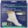Activa Pressure Lite Light Energizing Diabetic Crew Socks, White, Small view 1
