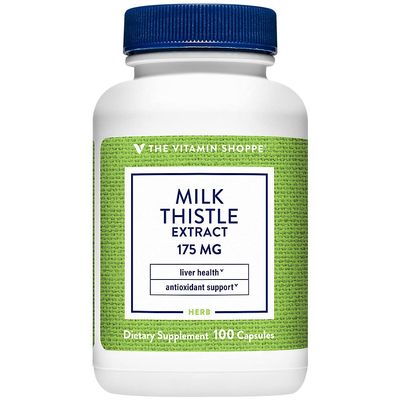 The Vitamin Shoppe Milk Thistle 175 MG - Liver Health Support, Detoxification & Antioxidant Protection (100 Capsules)