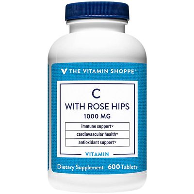 The Vitamin Shoppe C-1000 with Rose HIPS 600 Tablets (600 Tablets)