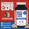 Yerba Prima Daily Fiber Caps - 180 Capsules - Soluble & Insoluble Dietary Fiber Supplement - Colon Cleanse - Gut Health - Vegan, Non-GMO, Gluten-Free view 2