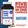 Yerba Prima Daily Fiber Caps - 180 Capsules - Soluble & Insoluble Dietary Fiber Supplement - Colon Cleanse - Gut Health - Vegan, Non-GMO, Gluten-Free view 3