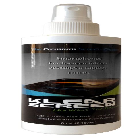 Klear Screen Premium Cleaner Spray One 8oz Bottles TV Screen Cleaner, Computer Screen Cleaner Phone, Ipad, Made in The USA