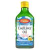 Carlson - Cod Liver Oil, 1100 mg Omega-3s, Liquid Fish Oil Supplement, Wild-Caught Norwegian Arctic, Sustainably Sourced Nordic Liquid, Lemon, 250 ml view 1