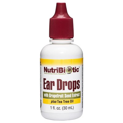 NutriBiotic Ear Drops, 1 Fl Oz | Gentle & Soothing Ear Support with Grapefruit Seed Extract & Tea Tree Oil | Vegan | Non-Medicated | Made without GMOs & Gluten