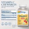 SOLARAY Chewable Vitamin C 500 mg, Natural Cherry Flavor with Natural Sweeteners, Antioxidant and Immune Support Supplement with Whole Food Base, 60-Day Guarantee, 100 Servings, 100 Chewables view 2