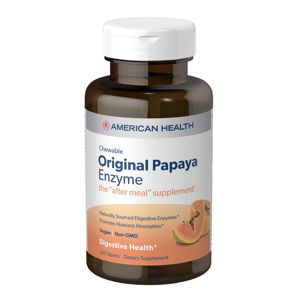 American Health Products - Original Papaya Enzyme, 250 chewable Tablets