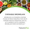NaturesPlus Chewable Bromelain - 180 Tablets - Natural Proteolytic Enzyme Supplement - Supports Digestion, Joint & Muscle Health - Vegan, Gluten Free - 180 Servings view 3