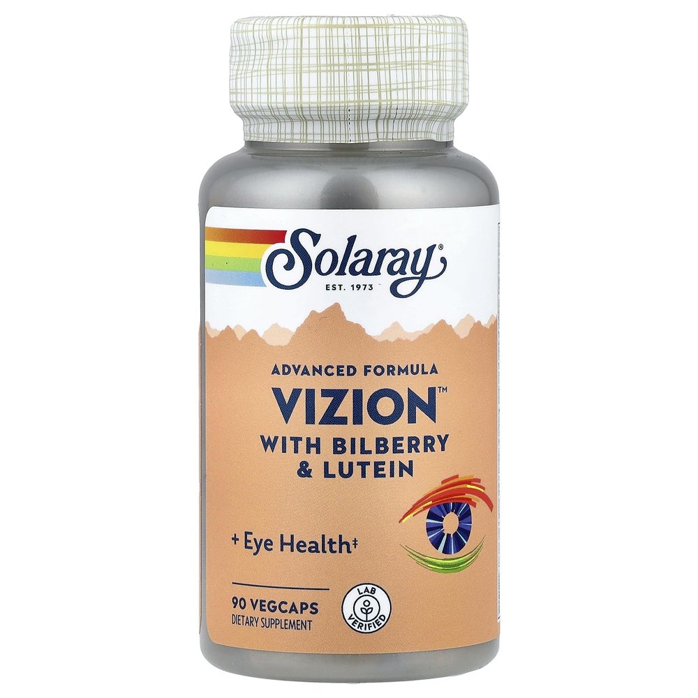 SOLARAY Vizion, Veg Cap (Btl-Plastic) 42mg | 90ct