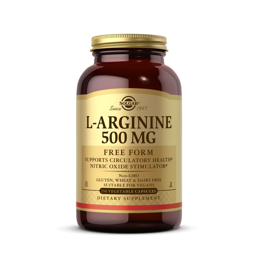 L-Arginine 500mg Solgar 250 VCaps