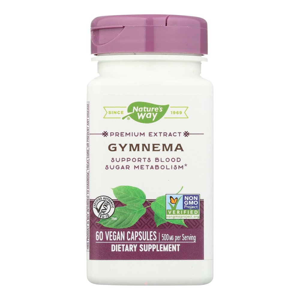 Natures Way Gymnema Standardized 60 Vegetarian capsule, 60 ct