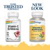 SOLARAY Vitamin C & Echinacea Root | Healthy Immune System Support w/ 500 mg VIT C & 300 mg Echinacea Per Capsule | Non-GMO & Vegan | 120 VegCaps view 2