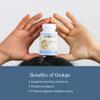 Eclectic Herb - Ginkgo Biloba Capsules | Brain Support Supplement | Cognitive Function & Circulatory Support | Focus & Memory | Vegan, Non-GMO, Gluten Free, Freeze-Dried (90 CT | 450 mg) view 4