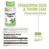 SOLARAY Fenugreek & Thyme 950 mg | Healthy Respiration & Digestion Support | 50 Servings | 100 VegCaps view 2