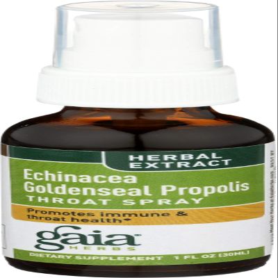 Gaia Herbs Echinacea Goldenseal Propolis Throat Spray-1 oz
