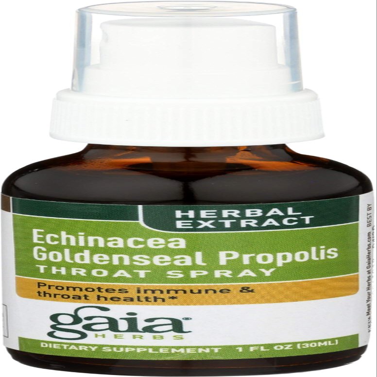 Gaia Herbs Echinacea Goldenseal Propolis Throat Spray-1 oz