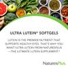 NaturesPlus Ultra Lutein 20 mg - 60 Softgels - Nutritional Support for Healthy Eye Function - 60 Servings view 3