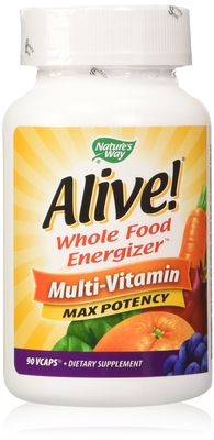 Alive! Max Potency Multi-Vitamin,, 90 VCAPS