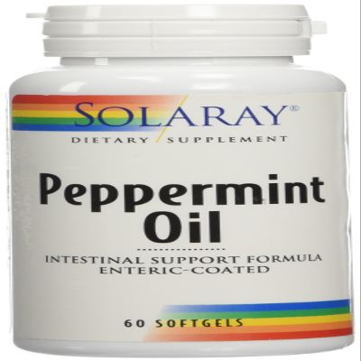 Solaray - Peppermint Oil, 60 softgels