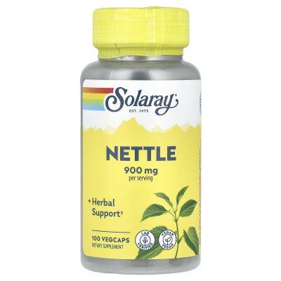 SOLARAY Nettle, 100 VegCaps (450 mg per Capsule)