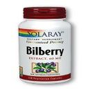 Solaray - Bilberry Extract, 120 capsules