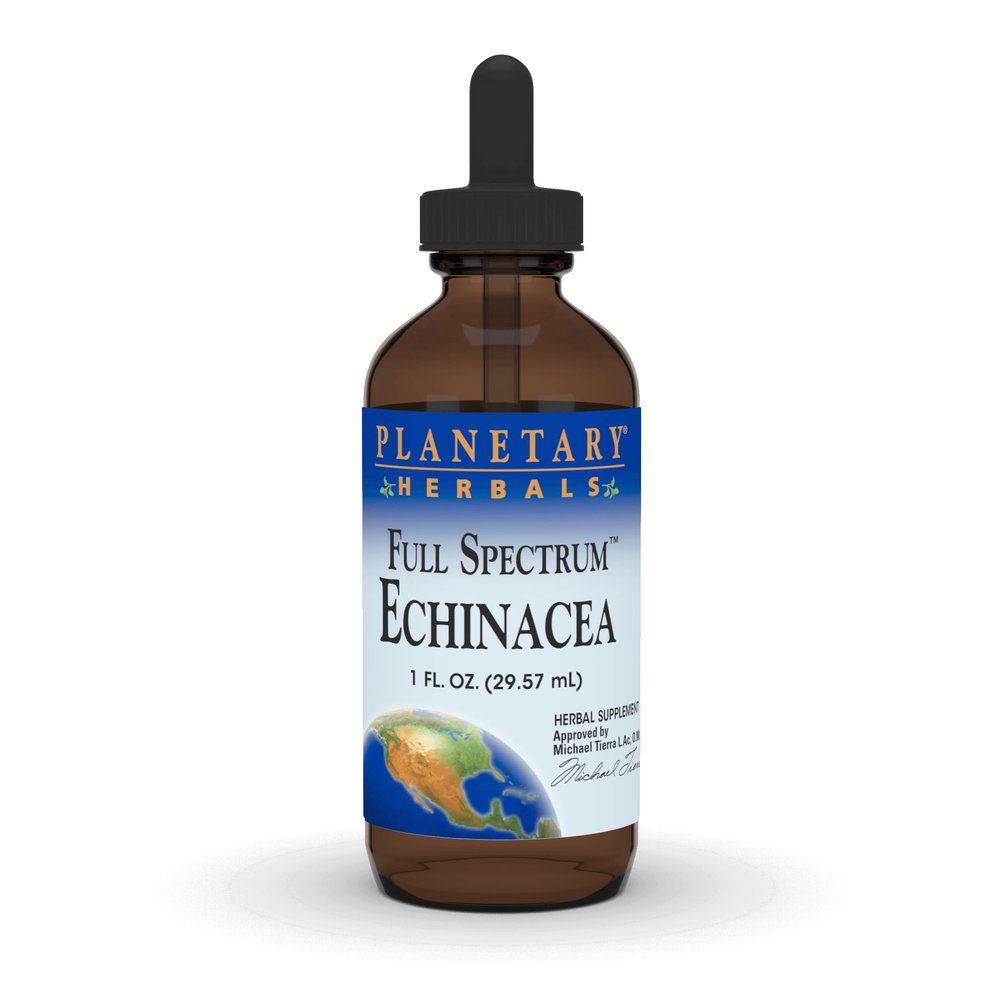 Planetary Herbals Full Spectrum Echinacea Liquid Extract Supplement, 1 Fluid Ounce