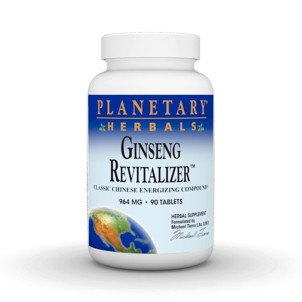 Planetary Herbals Ginseng Revitalizer, Classic Chinese Energizing Compound*, 964 mg - 90 Tablets