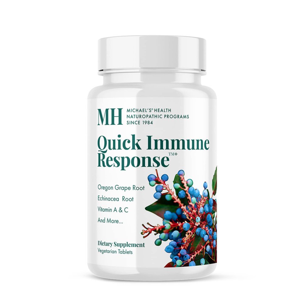 Michael's Health Naturopathic Programs Quick Immune Response - 120 Vegetarian Tablets - Immune System Support - With Vitamin A, Vitamin C & Zinc - 40 Servings