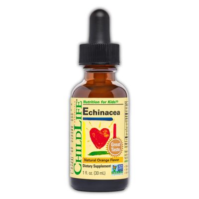 ChildLife Essentials Echinacea for Kids, Orange, 1 Fl Oz (Pack of 1)