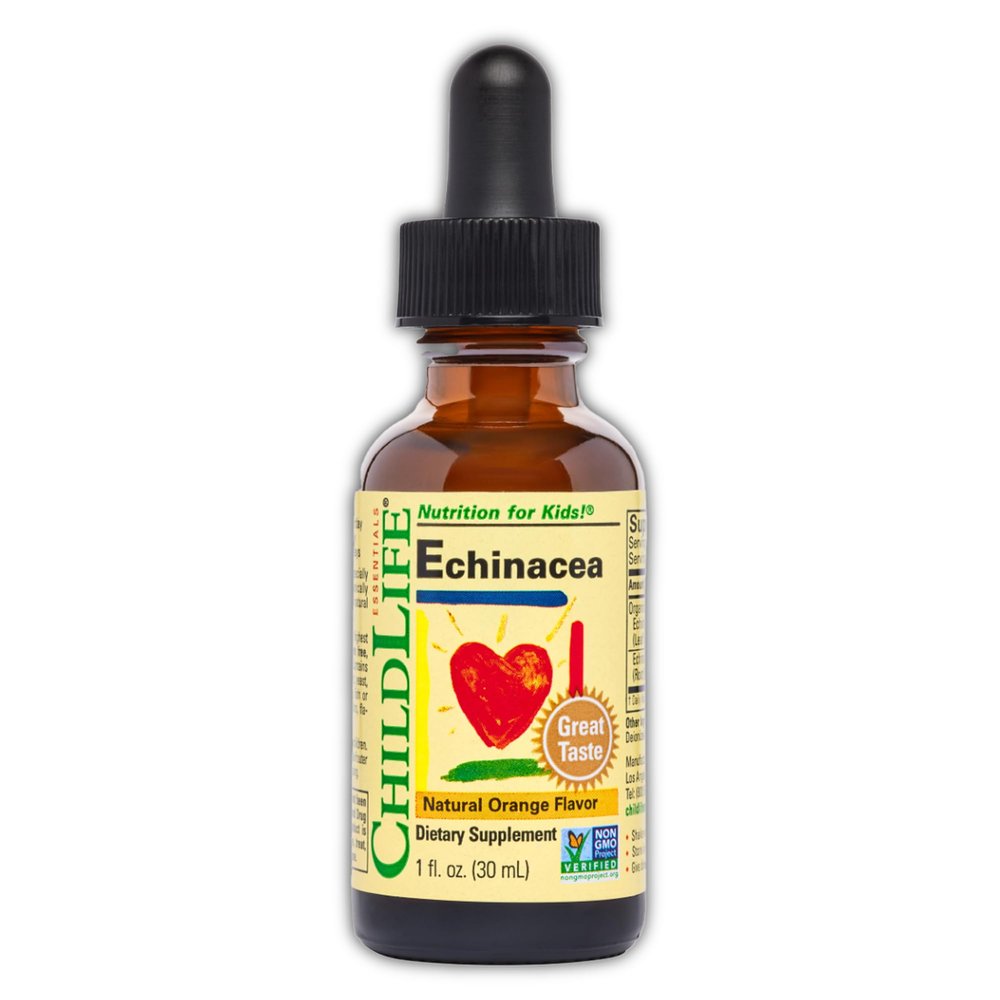 ChildLife Essentials Echinacea for Kids, Orange, 1 Fl Oz (Pack of 1)