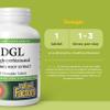 Natural Factors DGL Chewable - Digestive Support Supplement with Licorice Root Extract - Chewable Tablets Support Stomach Lining & Health - Non-GMO & Gluten-Free - 90 Chewable Tablets (90 Servings) view 3