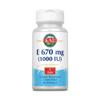 KAL E-1000 D-Alpha Tocopherol 1000 IU Softgels, 30 Count view 1