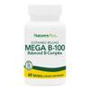 NaturesPlus Mega B-100 Complex - 60 Sustained Release Tablets - Balanced B Complex - Energy Support - Vegetarian, Gluten Free - 60 Servings view 1
