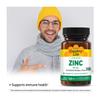 Country Life Chelated Zinc 50 mg - Certified Gluten-Free & Vegan Immune Support Supplement, Enhances Zinc Absorption, Supports Bodys Protein Production & Cellular Health, 100 Vegetarian Tablets view 3