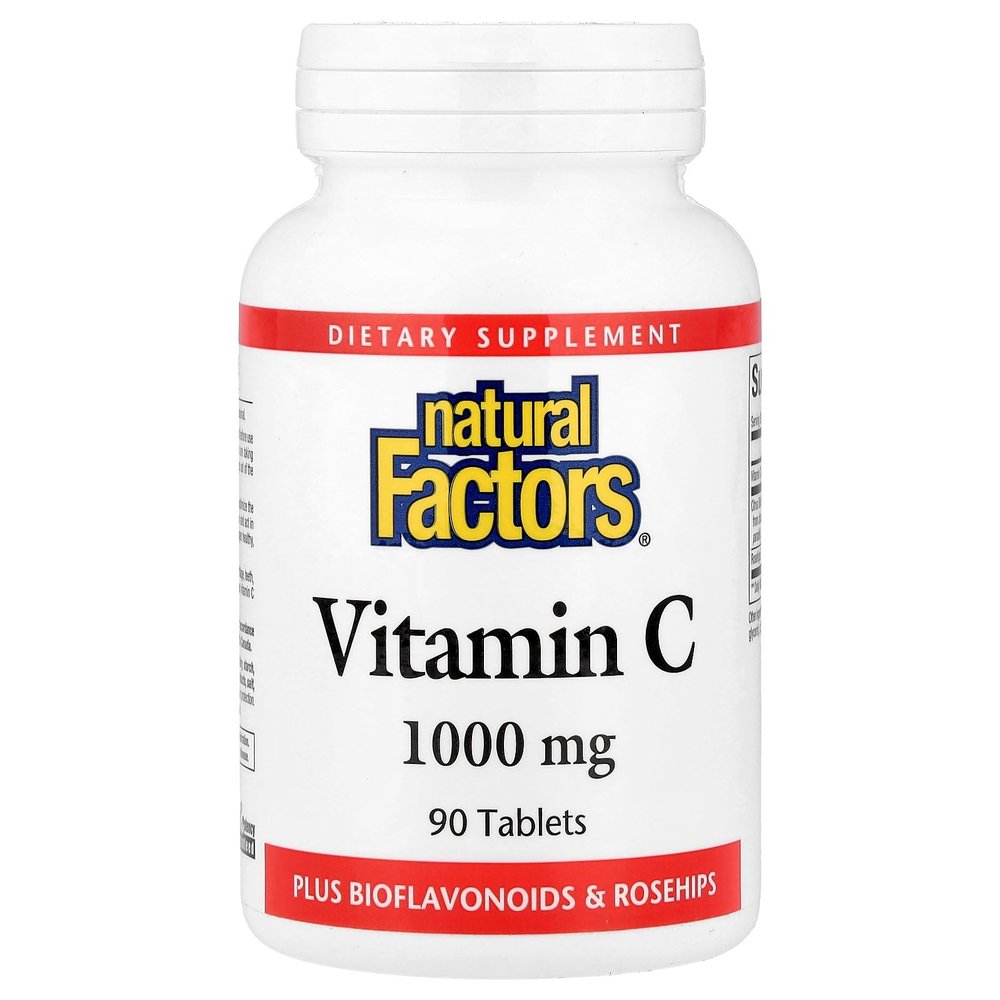 Natural Factors - Vitamin C 1000mg, With Bioflavinoids & Rosehips, 90 Tablets