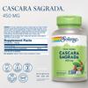 SOLARAY Cascara Sagrada Capsules 450 mg - Supplement for Men & Women, Natural Herbal Support for Adults, Sacred Bark Herb, Non GMO - 180 Veg Caps view 2